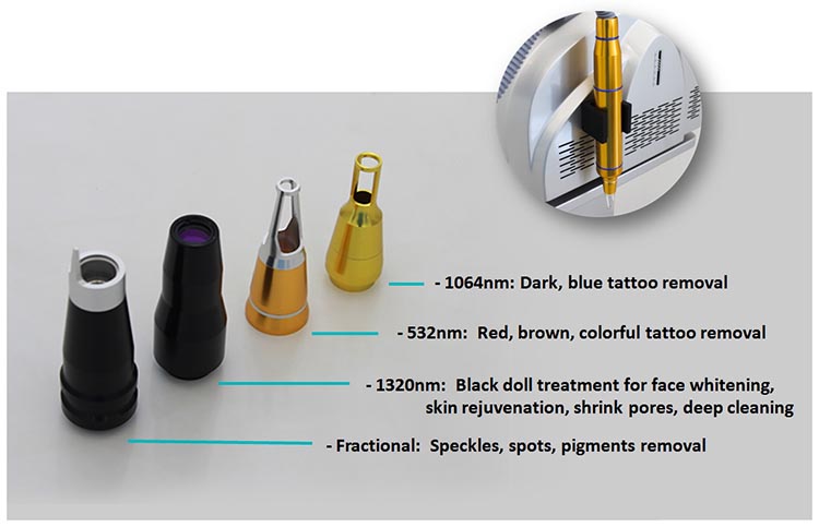 Nd: láser de picosegundo YAG para eliminación de tatuajes, eliminación de pigmentos